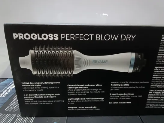 BOXED REVAMP PROGLOSS PERFECT BLOKE DRY AIR STYLER