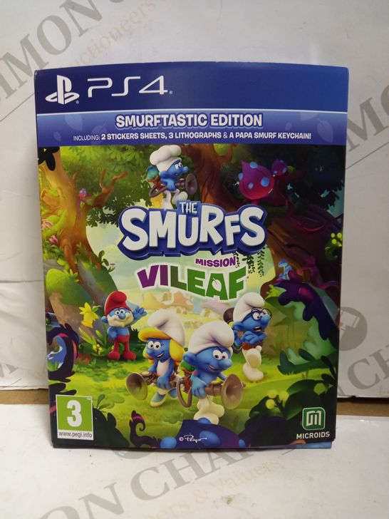 THE SMURFS MISSION VILEAF PLAYSTATION 4 GAME