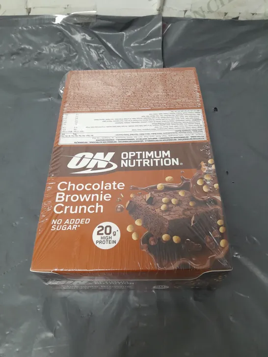 sealed optimum nutrition chocolate brownie crunch multi pack - 10x65g