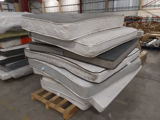 APPROX 10 X ASSORTED MATTRESSES. SIZES, BRANDS AND CONDITIONS VARY