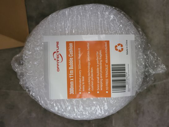 PALLET OF APPROXIMATELY 15 BOXES OF 12 ROLLS OF OFFITECTURE 300MMX11M BUBBLE CUSHION BUBBLEWRAP