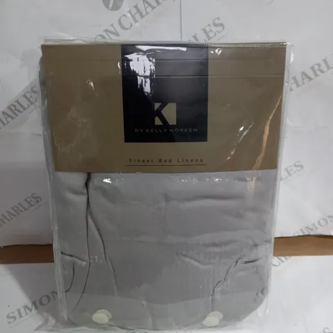 KELLY HOPPEN 100% COTTON 400 THREAD COUNT 1 DUVET COVER 1 FITTED SHEET 4 OXFORD PILLOWCASES