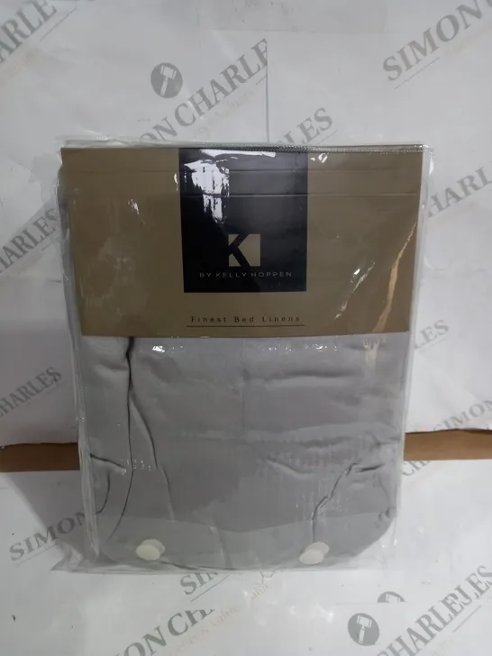 KELLY HOPPEN 100% COTTON 400 THREAD COUNT 1 DUVET COVER 1 FITTED SHEET 4 OXFORD PILLOWCASES