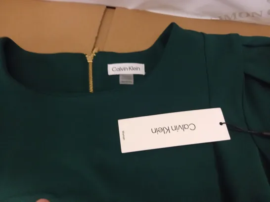 CALVIN KLEIN GREEN DRESS - 18 W