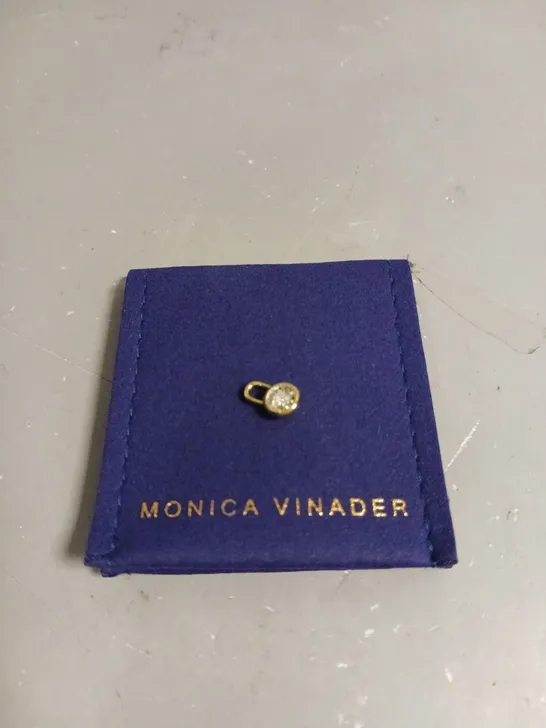 MONICA VINADER MINI BEZEL PENDANT CHARM