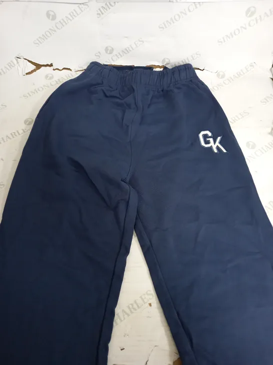 GYM KING VARSITY JOGGERS IN BLUE - UK 12 