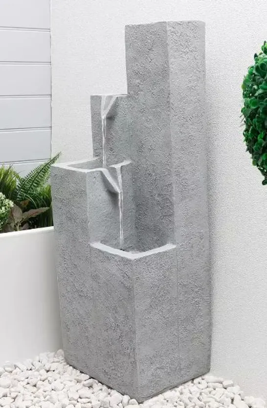 STREETWIZE SOLAR WATER FEATURE - CUBIC FALLS