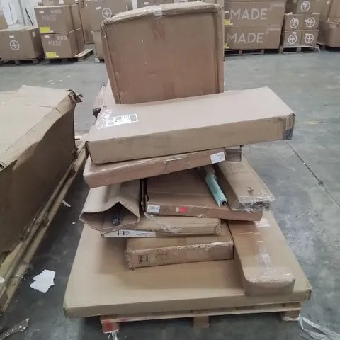 A PALLET OF VARIOUS FURNITURE PARTS 