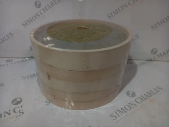 BOXED UNBRANDED BAMBOO BASKET STEAMER