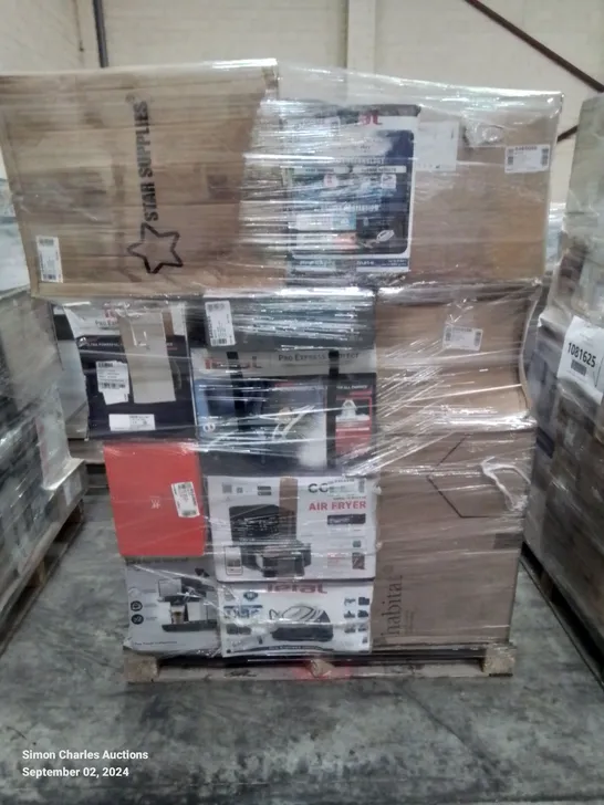 PALLET OF APPROXIMATELY 26 UNPROCESSED RAW RETURN HOUSEHOLD AND ELECTRICAL GOODS TO INCLUDE;