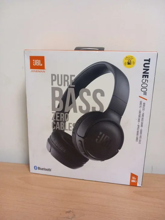 BOXED JBL BY HARMAN TUNE 500BT WIRELESS HEADPHONES