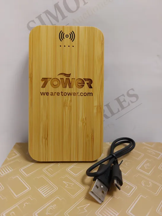 PF CONCEPT AVENUE BAMBOO AND FABRIC POWER BANK - 6000 MAH