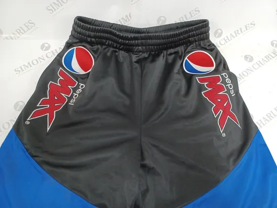 PEPSI MAX MEDIUM SHORTS IN BLACK & BLUE