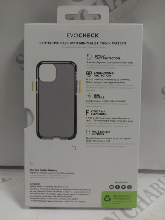 TECH21 EVOCHECK MOBILE PHONE CASE FOR IPHONE 11