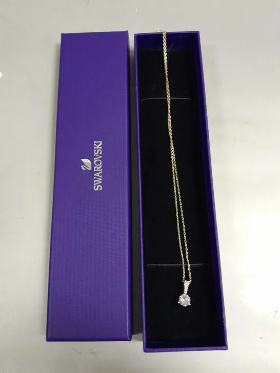 SWAROVSKI GOLD CHAIN PENDANT NECKLACE 