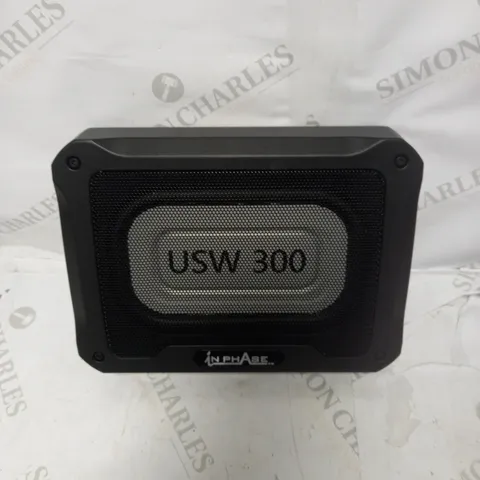 IN PHASE CAR AUDIO USW300 300W UNDERSEAT ULTRA SLIM COMPACT ACTIVE SUBWOOFER