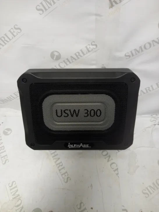 IN PHASE CAR AUDIO USW300 300W UNDERSEAT ULTRA SLIM COMPACT ACTIVE SUBWOOFER