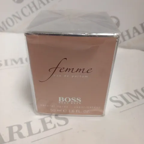 BOXED AND SEALED HUGO BOSS FEMME EAU DE PARFUM 50ML