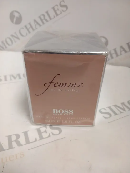 BOXED AND SEALED HUGO BOSS FEMME EAU DE PARFUM 50ML