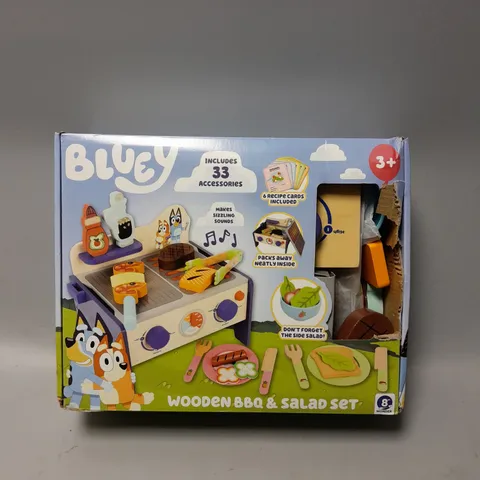 BLUEY WOODEN BBQ AND SALAD SET