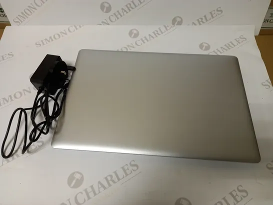 UNBRANDED SILVER LAPTOP WITH POWER LEAD APPROX. 15" SCREEN