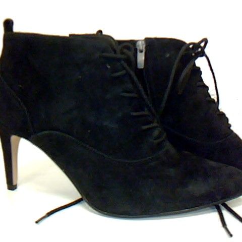 CLARKS HIGH HEEL LACED ANKLE BOOT BLACK SIZE 7