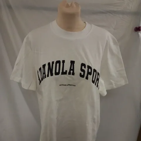 ADANOLA WHITE SPORTS TOP SIZE S 