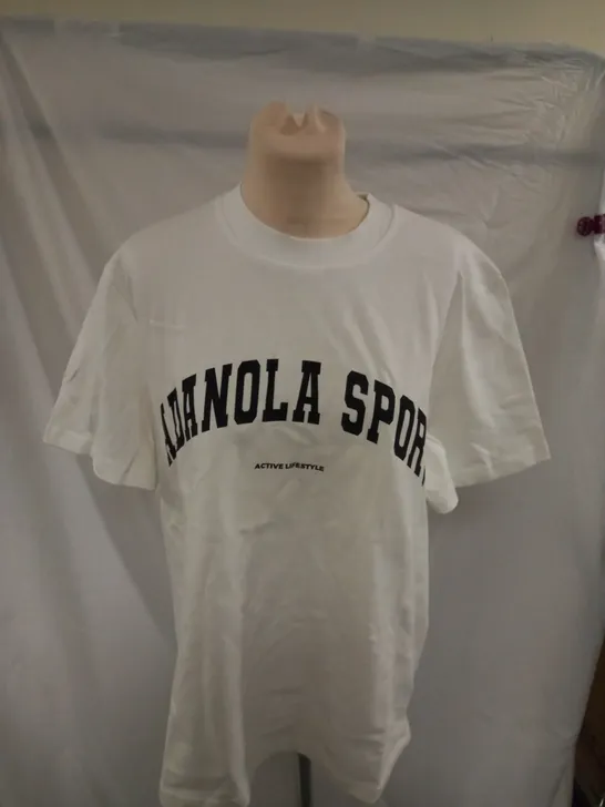 ADANOLA WHITE SPORTS TOP SIZE S 