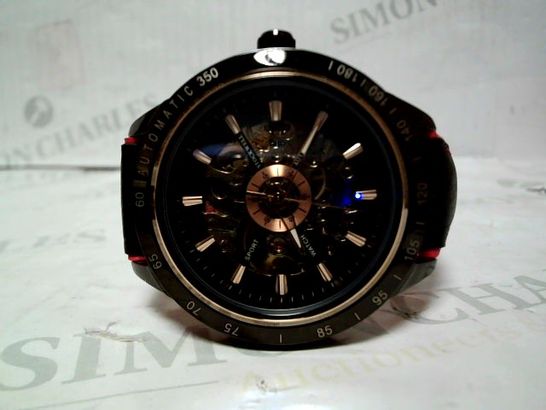DESIGNER STOCKWELL AUTOMATIC SKELETON DIAL WRISTWATCH RRP £650