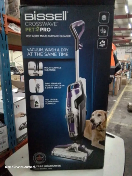 BOXED BISSELL CROSSWAVE PET PRO WET & DRY MULTI CLEANER