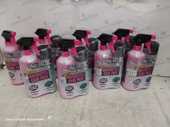 EIGHT MUC-OFF EXTRA VALUE MOTORCYCLE CARE PACKS