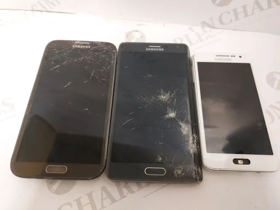 LOT OF 3 SAMSUNG SMARTPHONES INCLUDING SM-A300FU