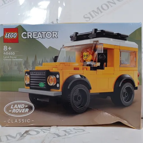 BOXED LEGO CREATOR 40650 LAND ROVER CLASSIC DEFENDER