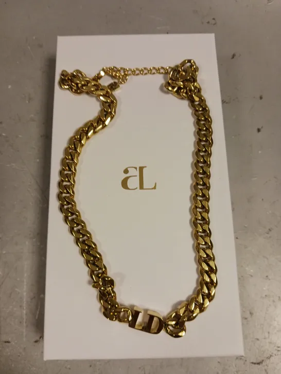 ABBOTT LYON PERSONALISED 'LD' CHAIN LINK NECKLACE 