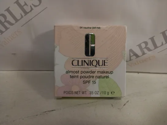 BOXED CLINIQUE ALMOST POWDER MAKEUP SPF 15 - NO. 04 NEUTRAL 10G