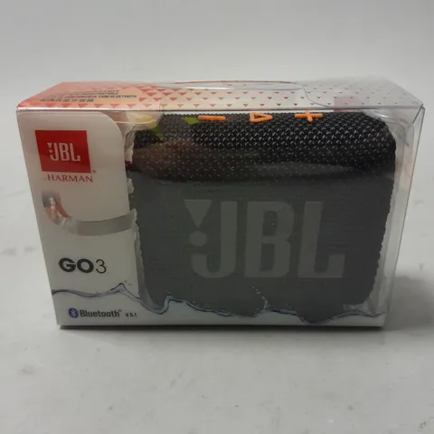 BOXED JBL GO3 BLUETOOTH SPEAKER