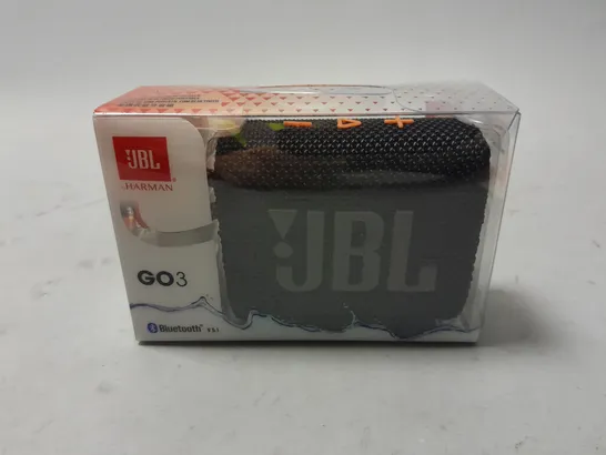 BOXED JBL GO3 BLUETOOTH SPEAKER