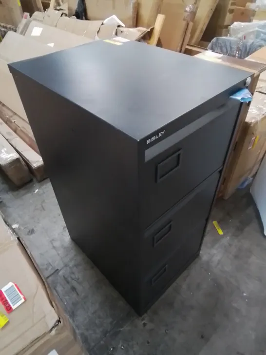 3-DRAWER FILING CABINET - BLACK