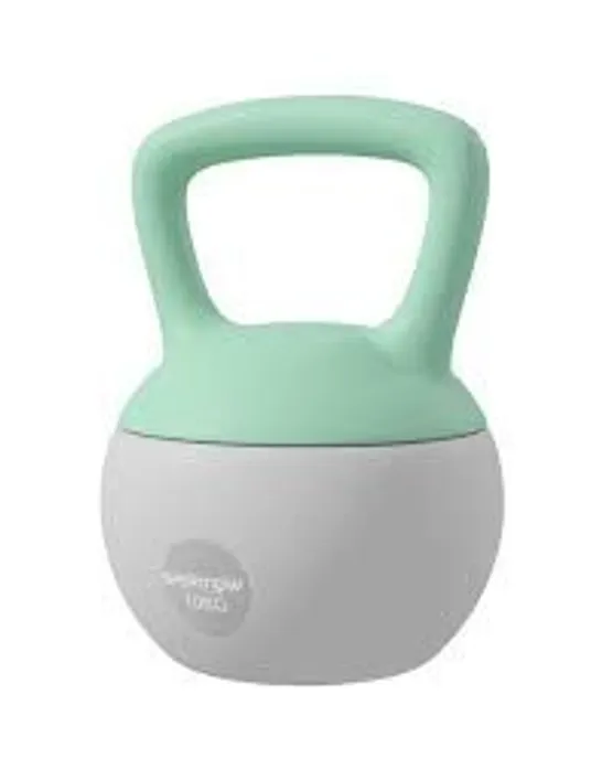 BOXED SPORTNOW 10KG KETTLEBELL, SOFT KETTLE BELL WITH NON-SLIP HANDLE FOR HOME GYM WEIGHT LIFTING AND STRENGTH TRAINING