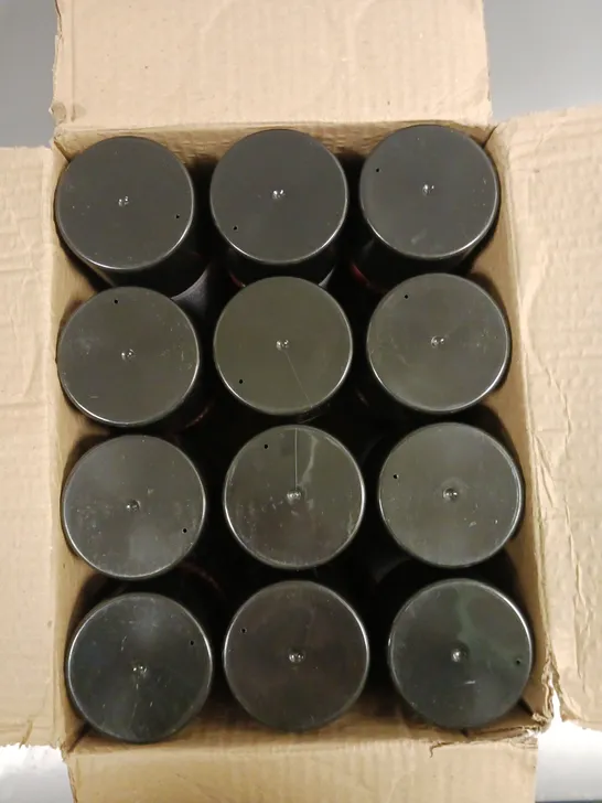 12 X PAINT FACTORY HIGH TEMPERATURE STOVE PAINT - BLACK MATT - COLLECTION ONLY 