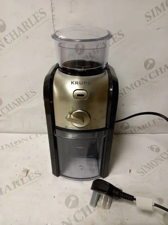 KRUPS EXPERT BURR GRINDER FOR COFFEE BEANS