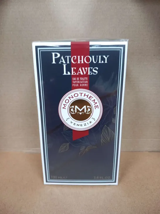 BOXED AND SEALED PATCHOULI LEAVES MONOTHEME VENEZIA EAU DE TOILETTE 100ML