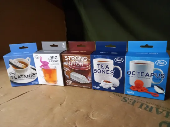 LOT OF ASSORTED FRED TEA INFUSERS 