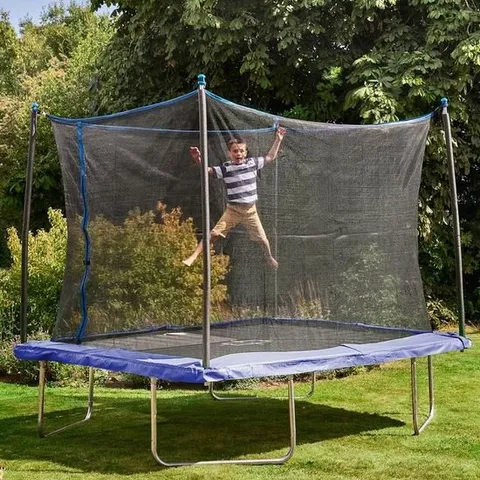 BOXED SPORTSPOWER 10' × 8' BOUNCE PRO RECTANGULAR TRAMPOLINE (BOX 1 OF 2 ONLY)