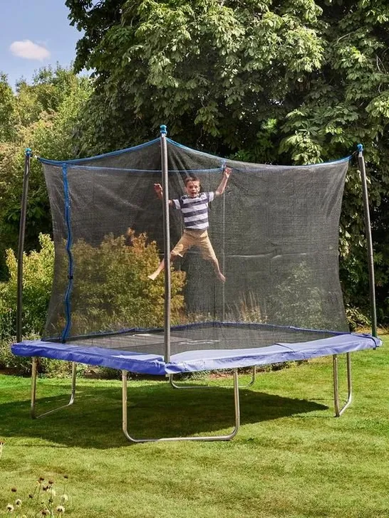 BOXED SPORTSPOWER 10' × 8' BOUNCE PRO RECTANGULAR TRAMPOLINE (2 BOXES) RRP £279.5