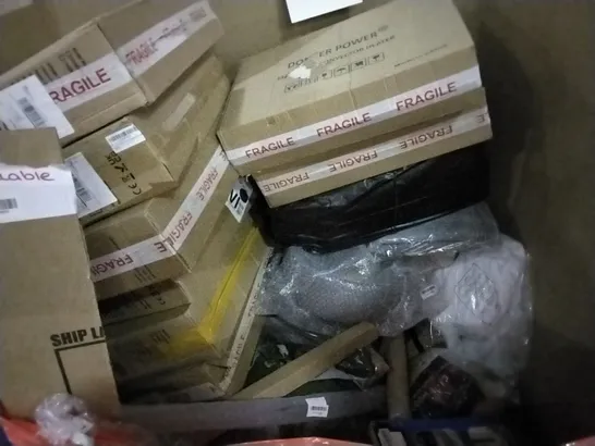 PALLET OF ASSORTED ITEMS INCLUDING DONYER POWER ELECTRICAL CONVECTOR HEATER, PRESSURE COFFEE MACHINE, TOLLARD KITCHEN TAP, VACMASTER VACUUM, SPACE HEATER, ALUMINIUM TRIPOD 