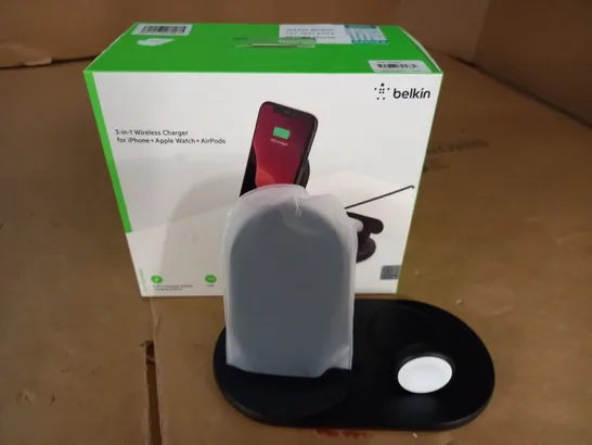 BELKIN 3 IN 1 WIRELESS CHARGER FOR APPLE DEVICES