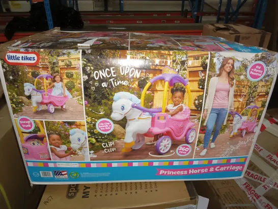 BOXED LITTLE TIKES PRINCESS COSY HORSE CHARIOT  RRP £134.99