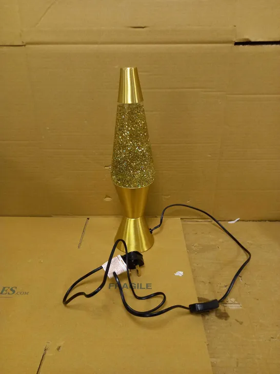 GOLD/GLITTER LAVA LAMP 