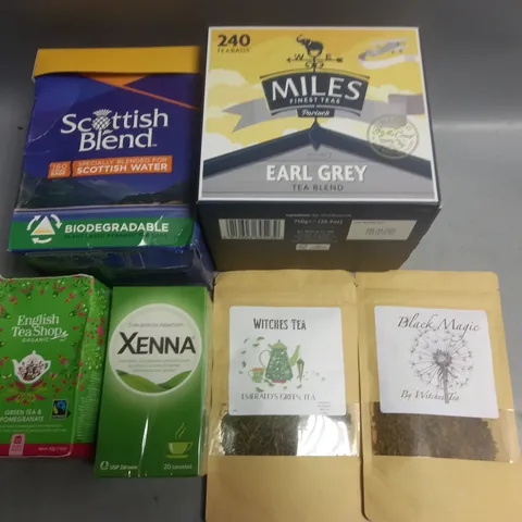 LOT OF 6 ASSORTED PACKS OF TEA BAGS